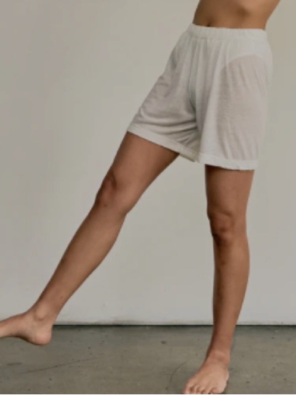 Kye Intimates Judd Cotton White Shorts